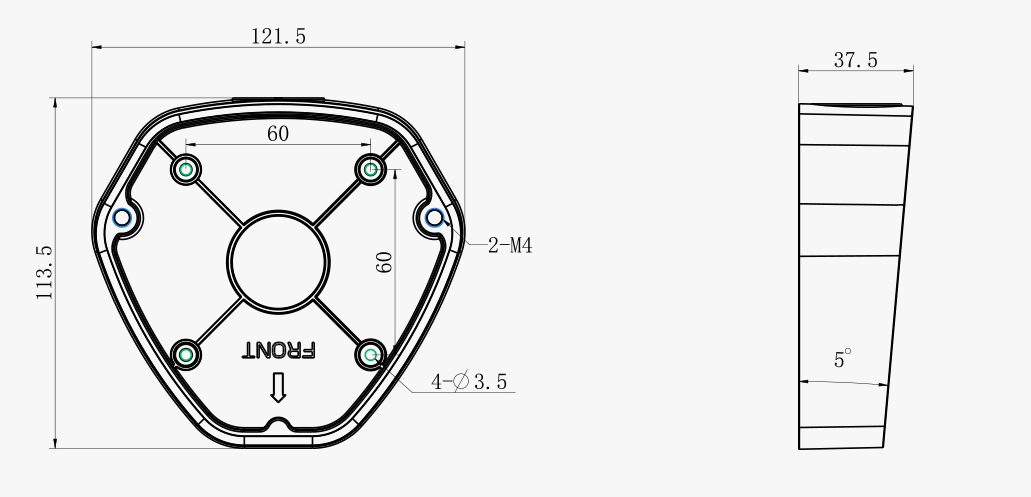 Монтажная коробка Milesight MS-A74